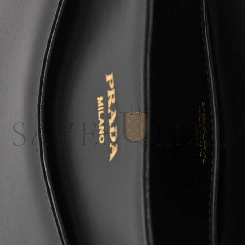 PRADA CARRY MINI LEATHER HANDBAG 1BA496 (21*19*7cm)